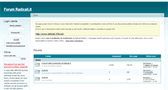 Desktop Screenshot of forum.radicali.it