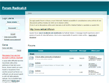 Tablet Screenshot of forum.radicali.it